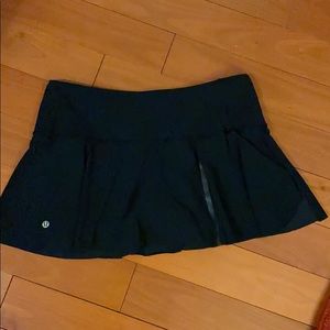 Lululemon black workout skort